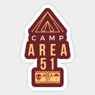 CAMP AREA 51 Sticker